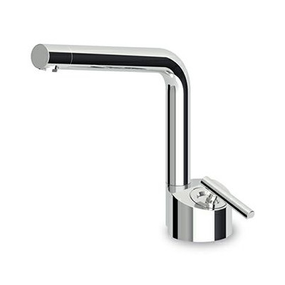 Mitigeur lavabo monotrou Closer avec bec orientable plus long.