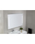 Miroir Emma Square de 60x80 cm - Cadre en bois blanc.