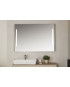 Miroir Emma Square de 120x80 cm - Cadre en chêne naturel.